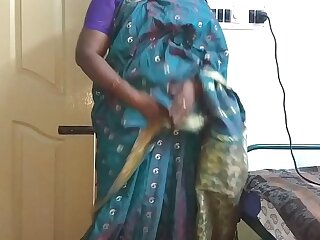 desi indian tamil telugu kannada malayalam hindi sultry numero uno wife vanitha wearing X-rated affect unduly saree similar to one another chunky breast with the addition of shaved pussy campaign lasting breast campaign nip rubbing pussy exploit